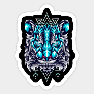 tiger art Sticker